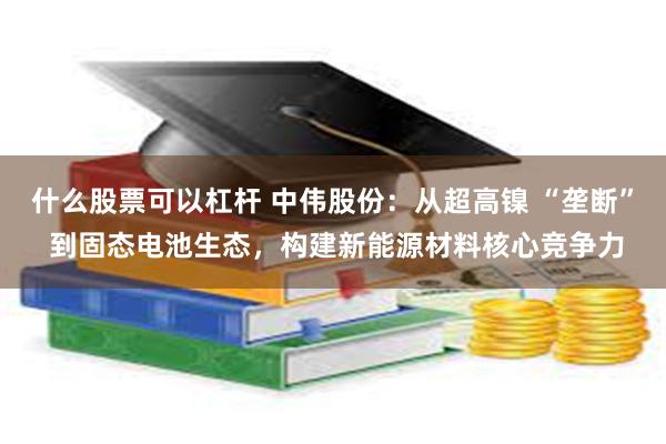 什么股票可以杠杆 中伟股份：从超高镍 “垄断” 到固态电池生态，构建新能源材料核心竞争力
